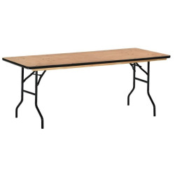 Table pliante rectangulaire PEHD ou exotique 153 ou 183 cm - Canéjan