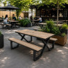 Table pique nique sans entretien en stratifié HPL - Durable