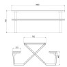 Table pique nique sans entretien en stratifié HPL - Durable