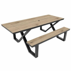 Table pique nique sans entretien en stratifié HPL - Durable