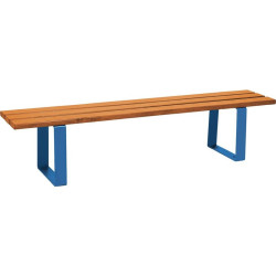 Banquette en bois et pieds acier Riga