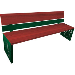 Banc bois et acier Venise