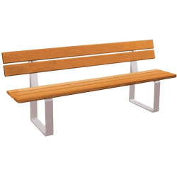 Banc bois et acier Riga