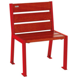 Fauteuil bois et acier Silaos 6 lames