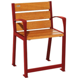 Fauteuil bois et acier Silaos spécial sénior