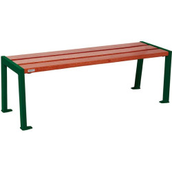 Banquette Silaos acier et bois
