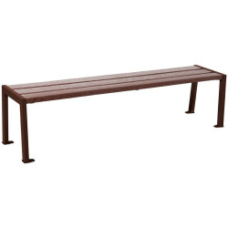 Banquette Silaos acier et plastique recyclé