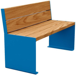 Banc bois et acier KUB.
