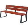 Banc Rossignol Ballade d'extérieur en bois avec pieds acier