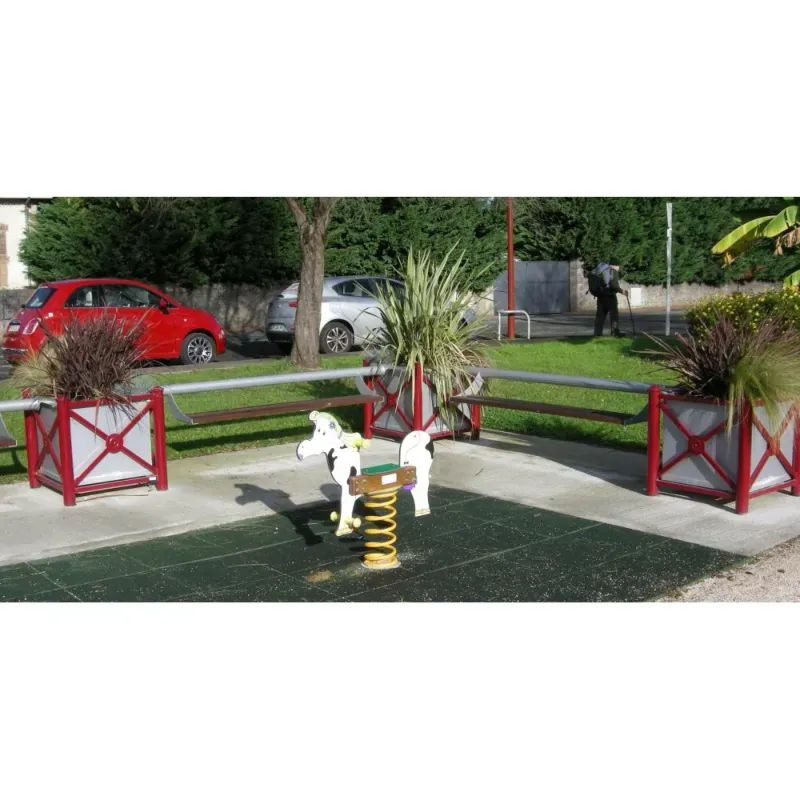 Banc à fixer entre 2 jardinières Serem Jardi-Banc