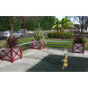 Banc à fixer entre 2 jardinières Serem Jardi-Banc