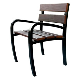 Chaise Serem Confidence bois avec ou sans accoudoirs et pieds acier