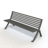 Banc urbain en acier - Bordeaux