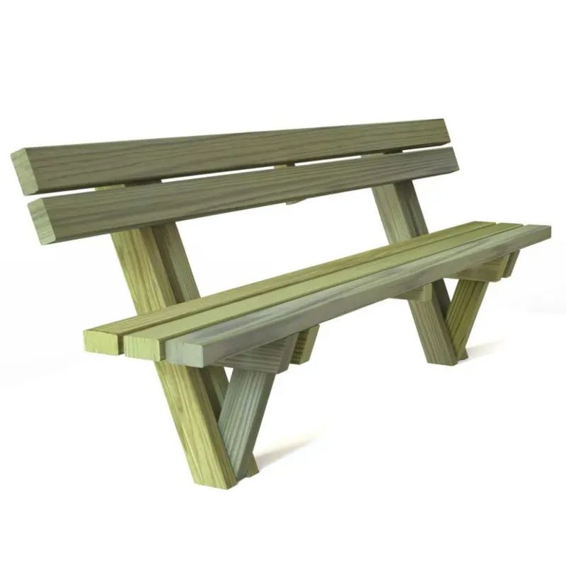 Banc bois Forestier en pin autoclave classe 4 L.200 cm