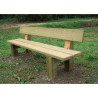 Banc Campagnard en bois de pin pour extérieur