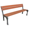 Banc écologique en bois ou composite couleur bois ou vert - Arnia