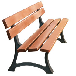 Banc en bois assise et dossier 5 lames - Soulac