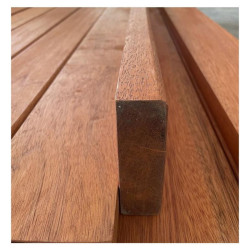 Lame en bois exotique pour banc public 180 x 11 x 3.5 cm