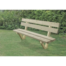 Banc public Offenbourg en bois de pin classe 4 autoclave