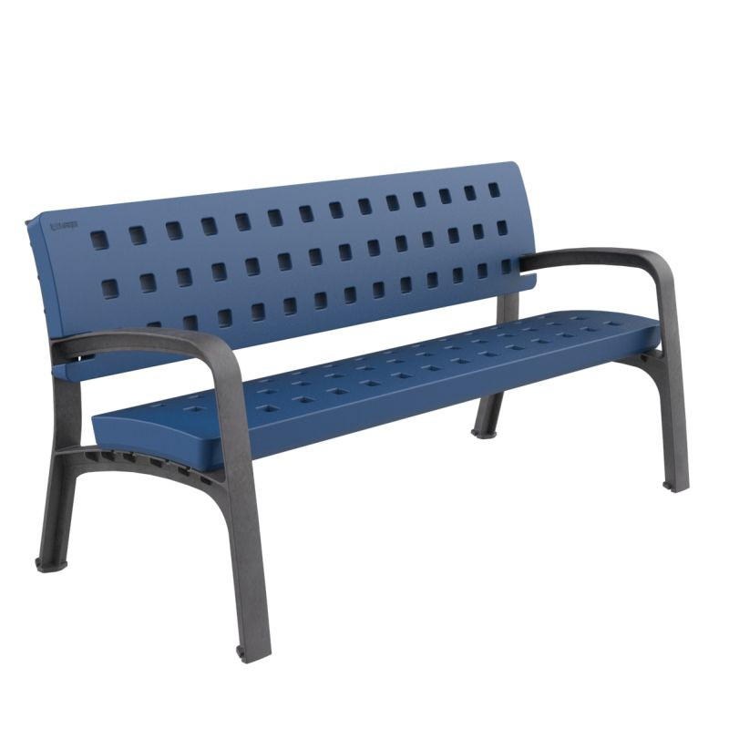 Banc public en plastique recyclable Fabregas Modo