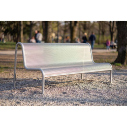 Banc en tôle d'acier perforé - Vallès