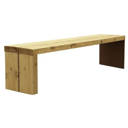 Banquette Benito Gavarres UM311 en Corten et bois