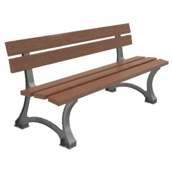 Banc Bretana en polymère recyclé - Benito UM374PRH