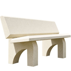 Banc urbain en béton - Andernos