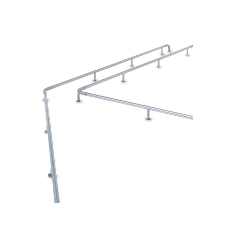 Protection pare-chocs en inox pour magasin - Wanzl