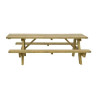 Table pique nique en Pin épaisseur 45 mm - Maubuisson