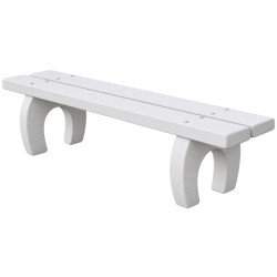 Banc en béton sans dossier - Chêne