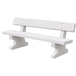 Banc de ville à dossier - Tremble