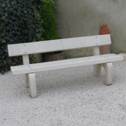 Banc de ville en béton - Platane