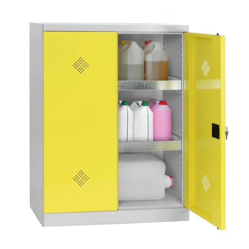Armoire basse de sûreté avec bacs de rétention