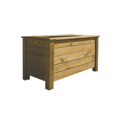 Jardinière rectangulaire DUNE en pin - L.102 x l.52 x H.54 cm