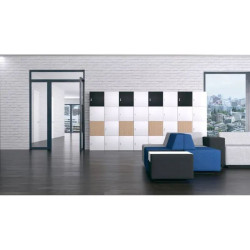 Armoire de bureau avec casiers pour vêtements et effets personnels