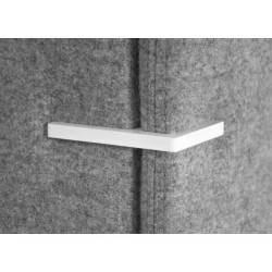 Pied de connexion d'angle pour cloison SILENT