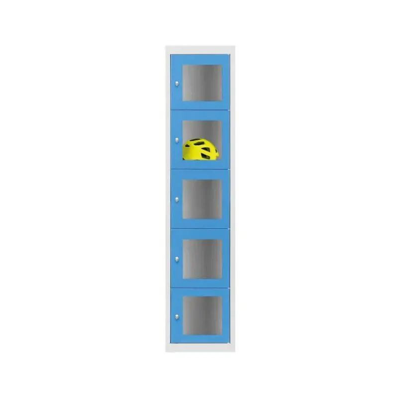 Casier consigne avec porte transparente 5 cases par colonne