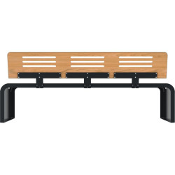 Assise avec pied en acier roulé