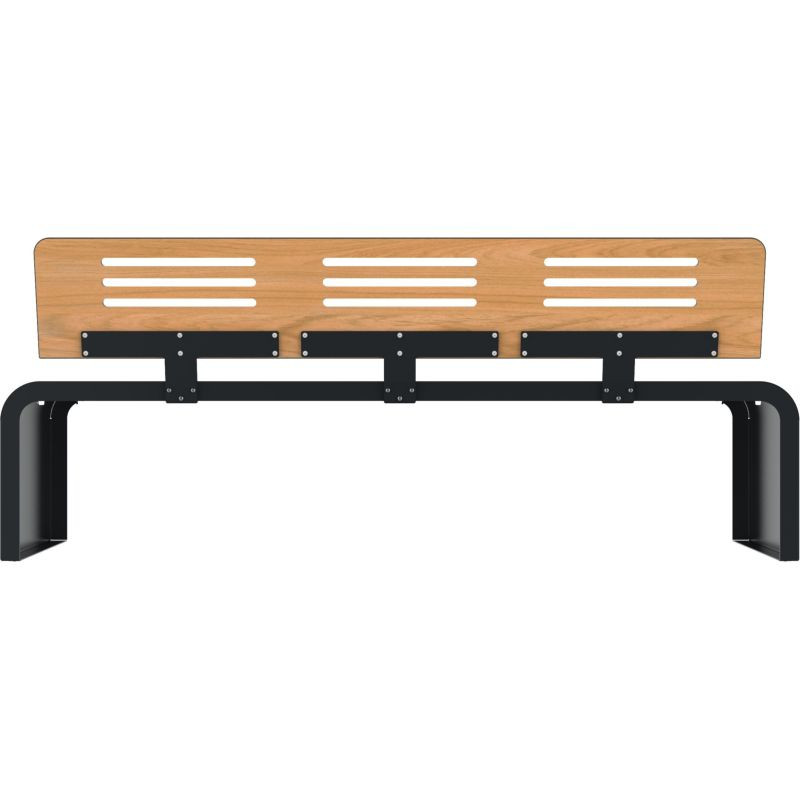 Assise avec pied en acier roulé