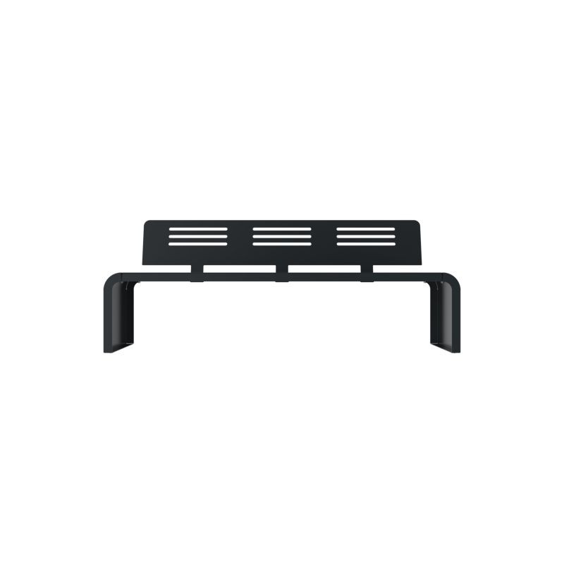 Assise avec pied en acier roulé