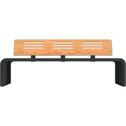 Assise avec pied en acier roulé