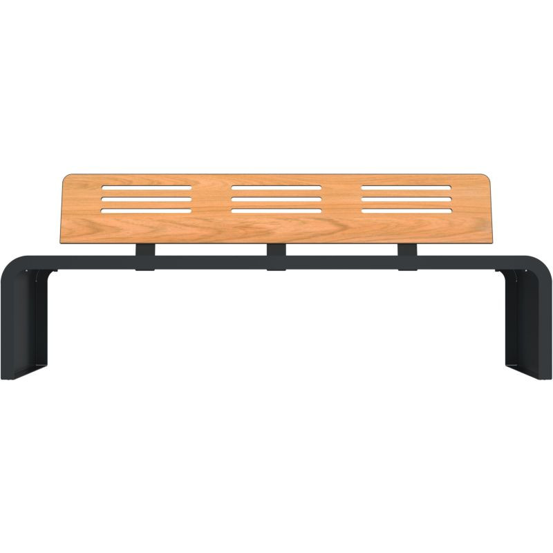 Assise avec pied en acier roulé