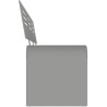 Assise avec pied en acier roulé
