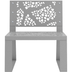 Banc public en métal Buton