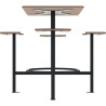 Table Moka en HPL avec repose pieds