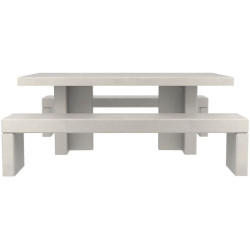 Table pique nique béton Buton Gatt avec 2 assises séparéees