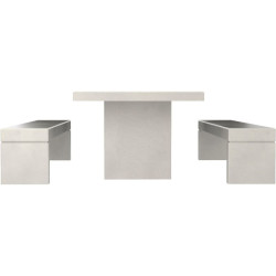 Table pique nique béton Buton Gatt avec 2 assises séparéees