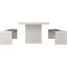 Table pique nique béton Buton Gatt avec 2 assises séparéees