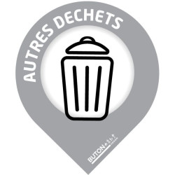 Lot de 10 stickers pour corbeilles